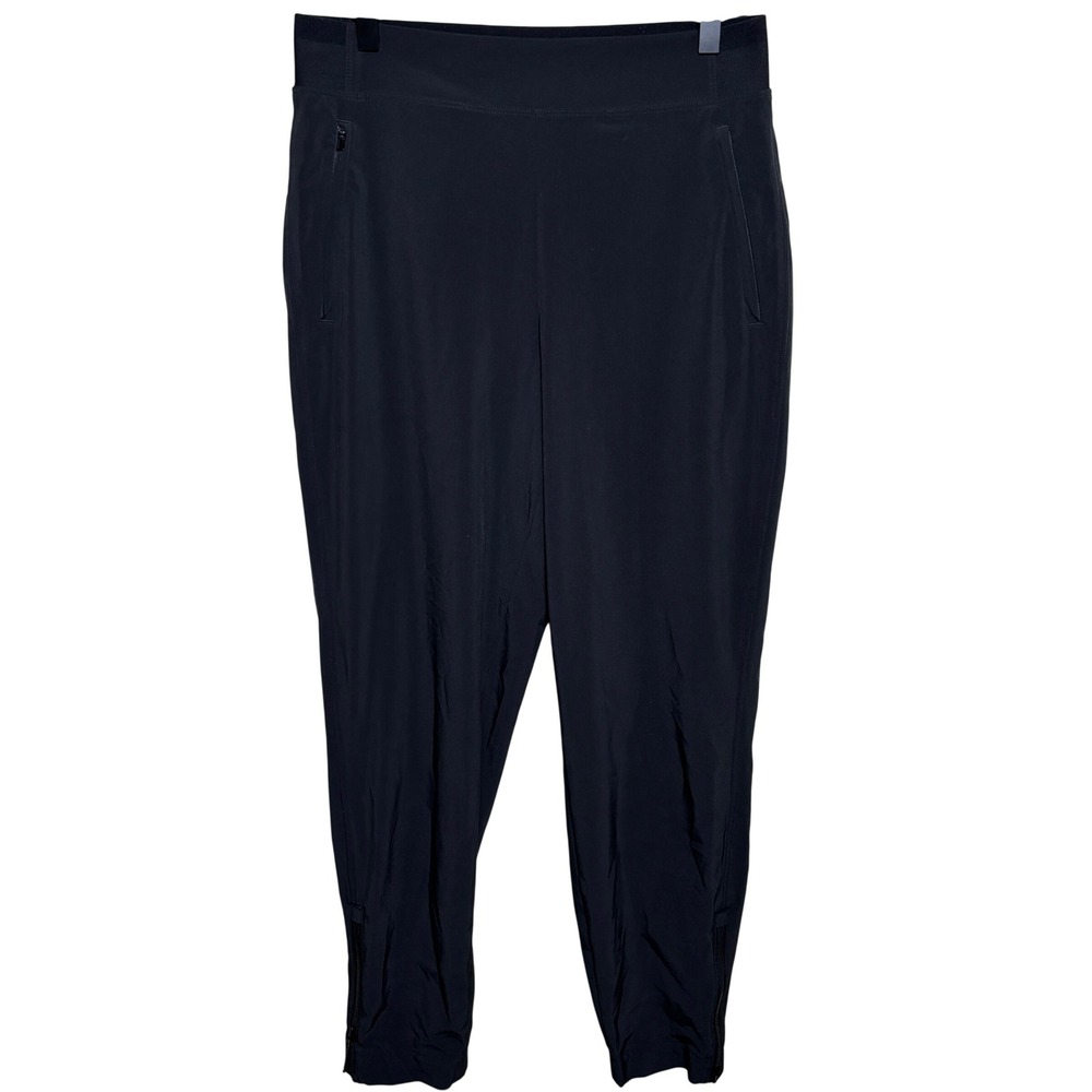 Athleta High Rise Front Seams Pull On Athletic Travel Trouser Pants Womens 4
